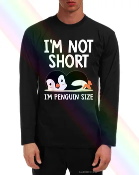 Mp Ne Trumpas Mp Pingvinas Dydis Mielas Pingvinas Meilužis Dovanos Long Sleeve T-Shirt
