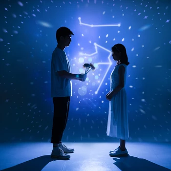 Naktį Šviesos Apvalus LED Projektorius, Miegamojo Puošimas Keista Atmosfera Vaikai Dovana Su Muzika, Kūrybiškas, Romantiškas Dizainas Žvaigždžių Projekcija