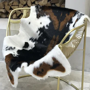 Namas karvė kilimo imitacija karvė visą odos kėdė kilimėlis kilimėlis