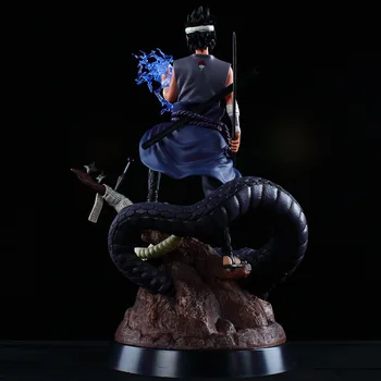 Naruto Shippuden Uchiha Sasuke Gyvatė Statula Anime Pav Žaislai Galvos Keitimas PVC Veiksmų Skaičiai Žaislų Kolekcijos Lėlės Modelio Dovana