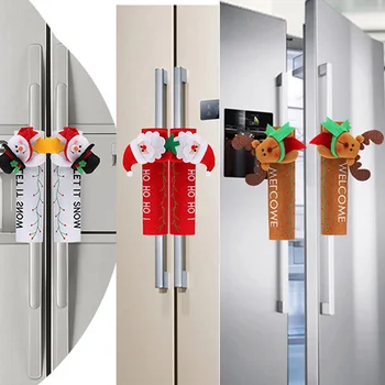 Naujas produktas Kalėdų durų šaldytuvas padengti kūrybos šaldytuvas pirštinės namuose Kalėdų vakarėlį naujieji Metai apdaila