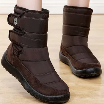 Nauji žieminiai moteriški batai neperšlampami moterų pliušinis kailis storas-soled batai padidinti moterų batai šilti moteriški batai