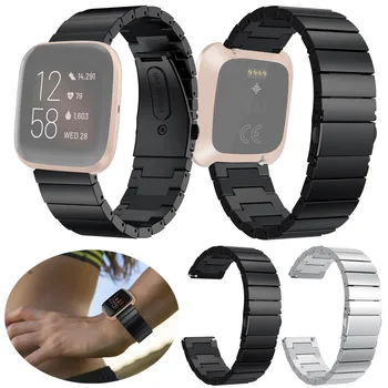 Nerūdijančio Plieno Dirželis Riešo Juostos Apyrankę Pakeisti Fitbit Versa 2 Watchband Pakeitimo Smartwatch Juosta Wriststrap