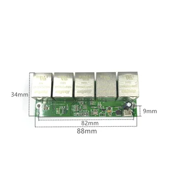 Nevaldomas 5port 10/100M industrial Ethernet switch module Plokštę, 