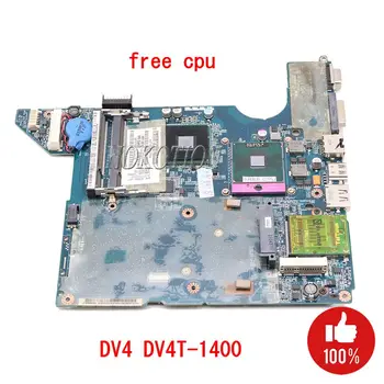 NOKOTION 572952-001 LA-4101P Pagrindinė plokštė HP DV4 DV4T-1400 Nešiojamas GM45 pagrindinė Plokštė DDR2 Nemokamai išbandyti CPU