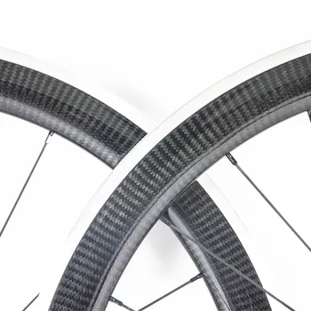 OEM 3K Ruoželiniu anglies ratlankiai aliumininiai stabdžių paviršiaus 700c road dviračių aširačio 38mm 50mm 60mm gylio anglies kelių dviratį lydinio ratlankiai
