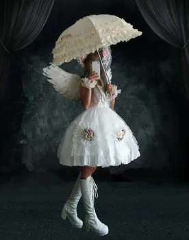 Palace saldus princesė lolita dirželis suknelė vintage aukšto juosmens nėrinių elegantiškas viktorijos suknelė kawaii girl gothic lolita cosplay loli