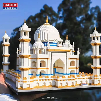 Pasaulyje Garsaus Architektūros Deimantų Kūrimo Bloką Žaislas Taj Mahal Vassili Bažnyčios Big Ben London Bridge Micro Statybos Vaikų Dovanų