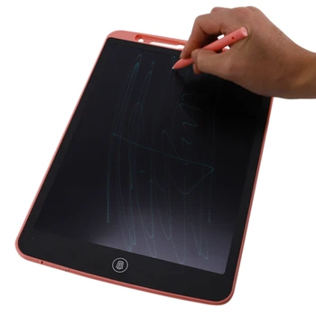 Patvarus Rožinė Vaikai Doodle Piešimo Pagalvėlės 12 Colių Nešiojamieji Elektroniniai LCD Raštu Tabletė su Smart Stylus Atmintyje Užrakinti Namų Scho