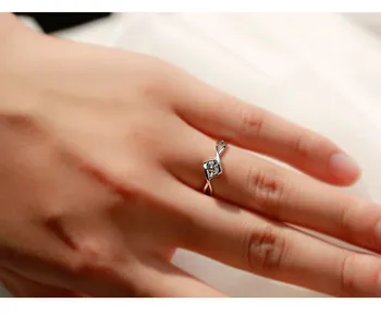 Prabanga Moterų Maži, Apvalūs Vestuvinis Žiedas Cute Mados Sidabro Spalvos Kristalų Cirkonis Akmuo Žiedas Senovinių Vestuvinių Žiedų Moterims