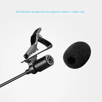 Profesionalus Mikrofonas Lavalier Microphone Kondensatoriaus Mikrofonas, Pokalbio Mikrofonas Kompiuterio, Telefono SLR Camera