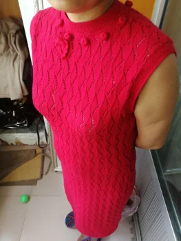 Rankų darbo megztos moterų nėrimo megztinis trikotažas suknelė cheongsam kinijos nacionalinės vestuvių megztiniai megztiniai megztinis komplektus drabužių