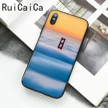 RuiCaiCa Dekoracijos kraštovaizdžio nuostabi ežero tiltas Telefono dėklas skirtas iPhone 12 8 7 6 6S Plus X XS MAX 5 5S SE XR 11 11 12 pro promax