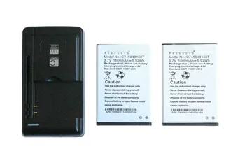 Seasonye 2x 1600mAh / 5.92 Wh C745043160T Pakeitimo Li-ion Baterija + Universalus USB, Sieninis Kroviklis, Skirtas 