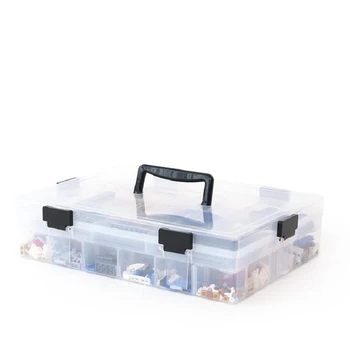 Skaidraus Plastiko Blokai Organizatorius Talpinimo Žaislas Bakas Plastikinės Dėžės Nuimamas Didelės Talpos, Sandėliavimo Priemonės Saugojimo Dėžutė