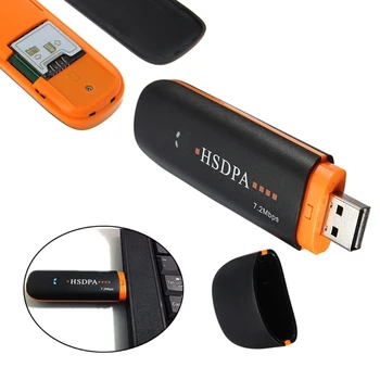 USB STICK Modemas SIM 7,2 Mbps 3G Belaidžio Tinklo Adapteris su TF SIM Kortelės