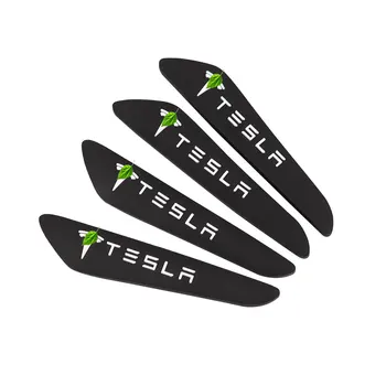 Už Tesla Model 3 X S Automobilis, 4 Šoninės Durys Krašto Juostelės Nulio Raštas Guard 4PCS