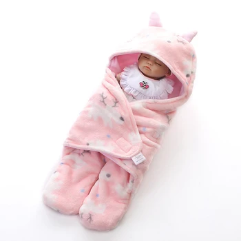 Vaikai miegmaišį Padalinta Kojos Naujagimių Wrap Suvystyti Kūdikį Pliušinis Berniukų, Mergaičių Mielas Antklodė miegmaišį Miego Maišas YZC029