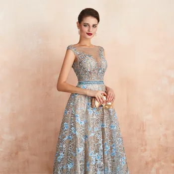 Vestuvių Suknelės 2019 Linijos, Nėriniai Prabanga Appliques Duobute Rankovių Nuotakos Suknelė Vestuvių Suknelės