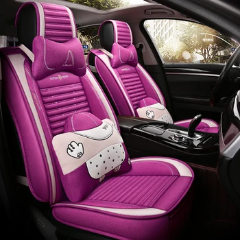 Visiška linų pluošto automobilių sėdynės padengti automobilių sėdynės apima Chevrolet spark a aveo b chevrolet cruze kobalto camaro epica