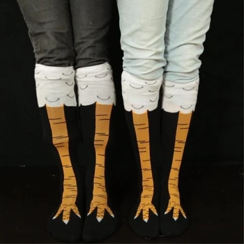 Vėliavos Kojinės Moteriškos Moterys, Merginos, Vištų Kojas Kojinės Knee-High Šlaunies Aukščio Kojinės