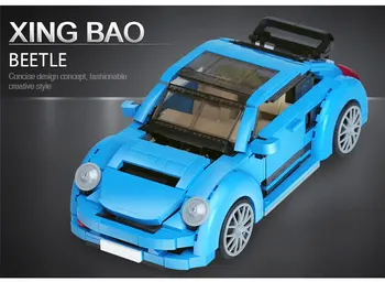 Xingbao 03015 944Pcs Nauja Originali Kūrybos SS Technic Serija Beetle Automobilio Nustatyti Vaikų Švietimo Statybiniai Blokai, Plytos, Žaislai
