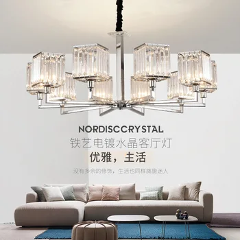 šiaurės kristalų led šviesos liustra apšvietimo dizainas lempos blizgikliai blizgikliai para quarto kambarį apdaila lampes suspendues