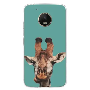Žirafos Mielas Gyvūnų Telefoną Atveju Motorola Moto G8 G6 G7 G5S G4 G5 E5 E6 E4 Plius Groti Power Vieną Veiksmų X4 Padengti Coque
