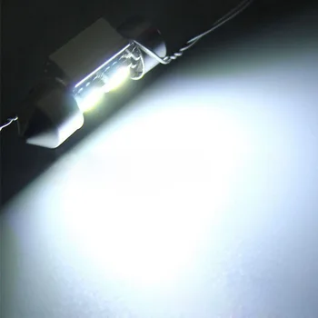 1/2/4/10X 31mm 5050 2SMD LED C5W canbus klaidų Girlianda Automobilio Plokštė Šviesos Auto Interjero Priešrūkiniai žibintai Žemėlapio Skaitymo Lemputės