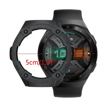 1 VNT Anti-scratch TPU Žiūrėti Padengti Atveju Raštas Bamperis už Huawei Žiūrėti GT 2e Smart Watch Priedai