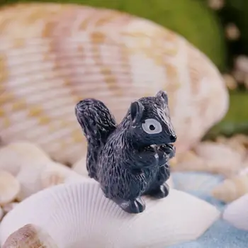 1 Vnt Mielas Voverė Gyvūnų Pasakos Lėlių Amatų Dekoro Dervos Amatų Sodo Miniatiūriniai Ornamentu Augalų Puodą
