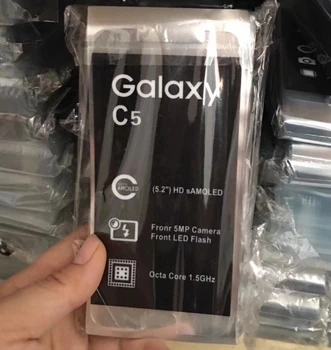 100vnt Naujas Mobilusis Telefonas Factory Screen Protector, Plėvelės Samsung Galaxy C5 C7 C8 C9 Pro ON5 ON7 2016 2017