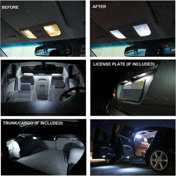 10x LED interjero apšvietimo komplektas BMW 3er E46 Kabrioletas skaitymo šviesa galiniai žibintai klaidų