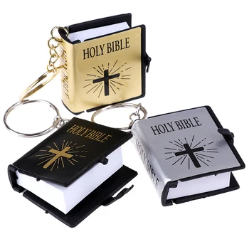 1Pc Pocket Edition anglų kalba Biblija Keychain paketų prižiūrėtojų raktinę Krikščionybė Įdomus anglų Knyga 
