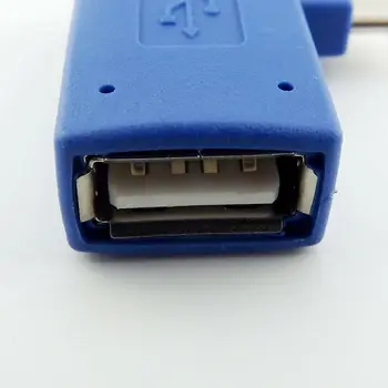 1pcs Kairysis Kampas Micro USB 5Pin 2.0 OTG Host Adapter w/ USB Maitinimo mobiliųjų Telefonų Tablet