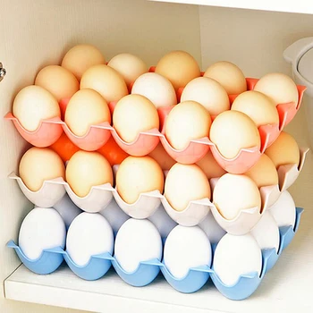 1PCS Kiaušinių Laikymo Dėžutė 15 Plastiko Gali Būti Ant Kiaušinio talpinimo Šaldytuve Kiaušinių Laikymo Konteineris Stovo Virtuvės Saugojimo Dėžutė