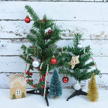 1PCS Mini Kalėdų Medis, Pušis Darbalaukio Namų Puošybai Naujųjų Metų Kalėdų Papuošalai Dovana Dirbtinės Kalėdų Eglutės