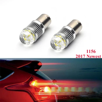 2 vnt 1156 ba15s p21w LED automobilių šviesos 12V automobiliai, auto posūkio signalo stovėjimo rūko žibintai DRL šalinimo lemputė lemputės 6000K balta 12V