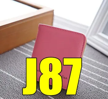 2018 m. Q4 BJ 87 Naują stilių Moterų du kartus trumpą rankinėje kortelė, maišelis paprasta minkšto paviršiaus, plonas studentų piniginės BJ87