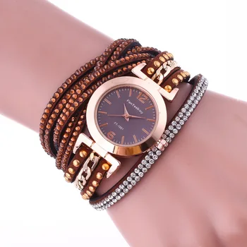 2018 Naujų Karšto Pardavimo Ilgos Grandinės Apyrankė Žiūrėti Moterys, Ponios Kristalų Suknelė Kvarcinis Laikrodis Relojes Mujer FT1001