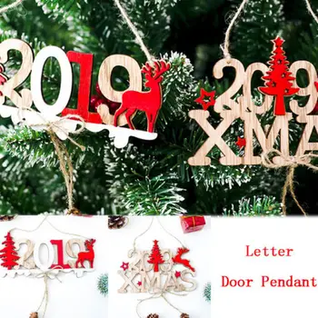 2019 Kalėdų Elnių Kalėdų Eglučių Papuošalai, Durų Windows Tuščiaviduriai Kabinti Pakabučiai Kalėdinė Dekoracija Kalėdų Naujas