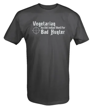 2019 Karšto Parduoti 100& Medvilnės Vegetaras Viršuje Tee Žodis Blogas Medžiotojas PITA Marškinėliai Vasaros Stiliaus Marškinėliai