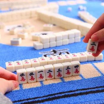 2020 Naujas Mini Mahjong Žaislai Nešiojamas Sulankstomas, Medinės Dėžės Mahjong Nustatyti Mah-jong Kelionės Stalo Žaidimas Pramogų Patalpų stalo Žaidimai