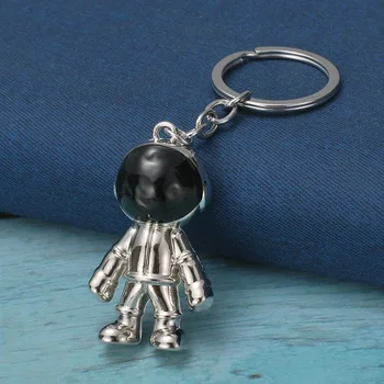 2020 Populiarus metalo 3D astronautas formos keychains rankų darbo lydinio žiedas raktams automobilių paketų prižiūrėtojų raktinę dovana žmogui draugas Key Chain