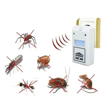 220V Kenkėjų Kontrolės Ultragarsinį Kenkėjų Repeller netoksiškas Elektroninių Prijungti Atstumiantis Patalpų Vabzdžių, Uodų, Pelės, Vorai, Skruzdėlės