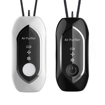 2Pack Oro Valytuvas Nešiojamų, Asmens Karoliai USB Įkrovimo Oro filtras, Mini Joninių Nešiojami Valytuvas