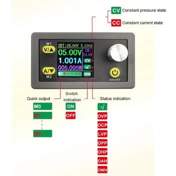 36V 5A Reguliuojamas skaitmeninis valdymas DC reguliuojamas LCD ekrano maitinimas