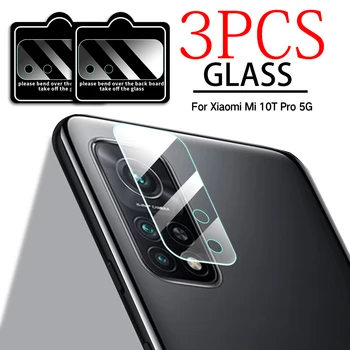 3pcs Kameros Ekrano apsaugos Xiaomi Mi 11 10 t Pro Lite Objektyvo Apsaugos Glase Apie Xiaomi 10t 11 Pro Stiklo Objektyvas Raštas