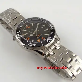 41mm bliger black dial Safyro stiklas GMT datos funkcija automatinis mens Watch