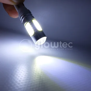 4pcs T10 7.5 W, Didelės Galios T10 LED 5 COB 5 SMD 7.5 W (5*1.5 W) 5cob 5smd Super Automobilio Signalas Liekamosios Ruožtu LED Rūko Lemputės Lempos GLOWTEC